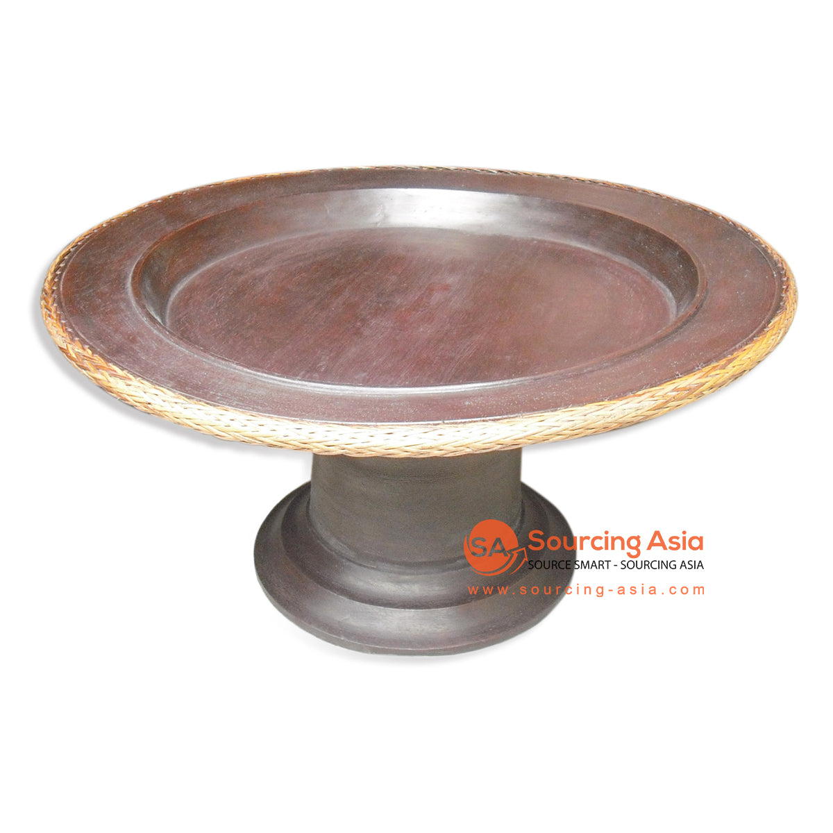 PPN011 BROWN WOODEN DULANG OFFERING TRAY