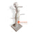 PUR009 WHITE WASH WOODEN FIVE STICKS JEWELRY STAND