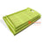 RATS023-3 SET OF THREE GREEN WASH BAMBOO TRAYS WITH HANDLE