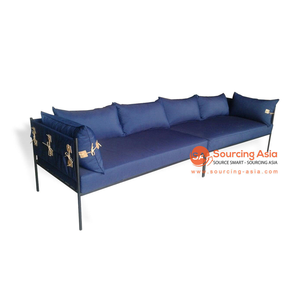 Metal on sale sofa price