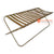 RBW058 METAL LUGGAGE RACK WITH BROWN LEATHER STRAPS
