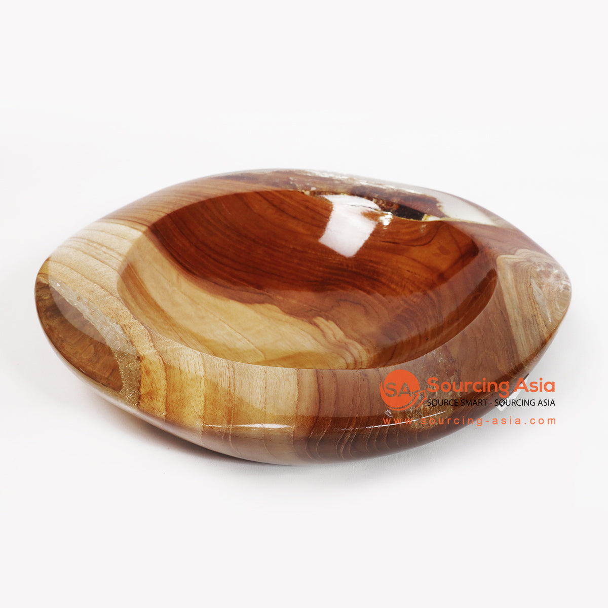 RCD001 NATURAL WOODEN AND RESIN BOWL