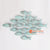 SARSH010 AQUA WOODEN FISHES WALL DECORATION