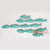 SARSH014 TURQUOISE WOODEN FISHES WALL DECORATION