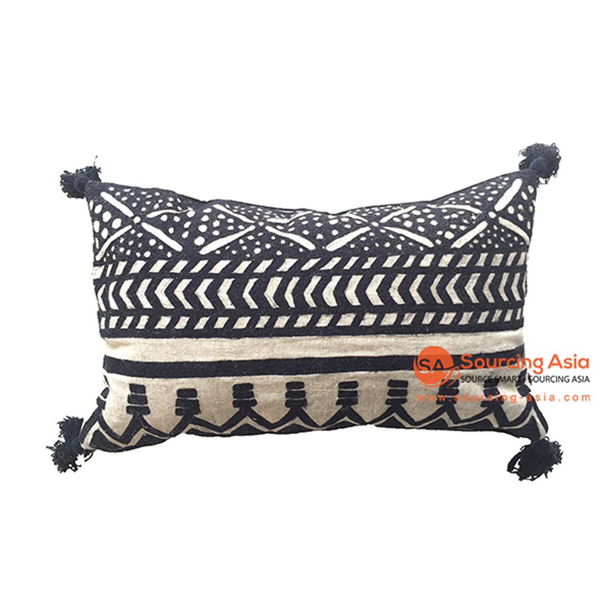 SHL053 LINEN BOHEMIAN THROW CUSHION (PRICE WITHOUT INNER)