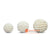 SHL055-4 SET OF THREE WHITE SHELL BALLS DECORATION