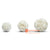 SHL055-5 SET OF THREE WHITE SHELL BALLS DECORATION