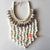 SHL068-18 WHITE AND BLACK SHELL NECKLACE HANGING WALL DECORATION
