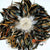 SHL076-10 MIX FEATHER AND WHITE SHELL JUJU WALL DECORATION