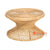 SHL157 NATURAL RATTAN LOW TWISTED TABLE WITH WIDE ROUND TOP