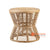 SHL159 NATURAL RATTAN LOW TABLE WITH ROUND TOP
