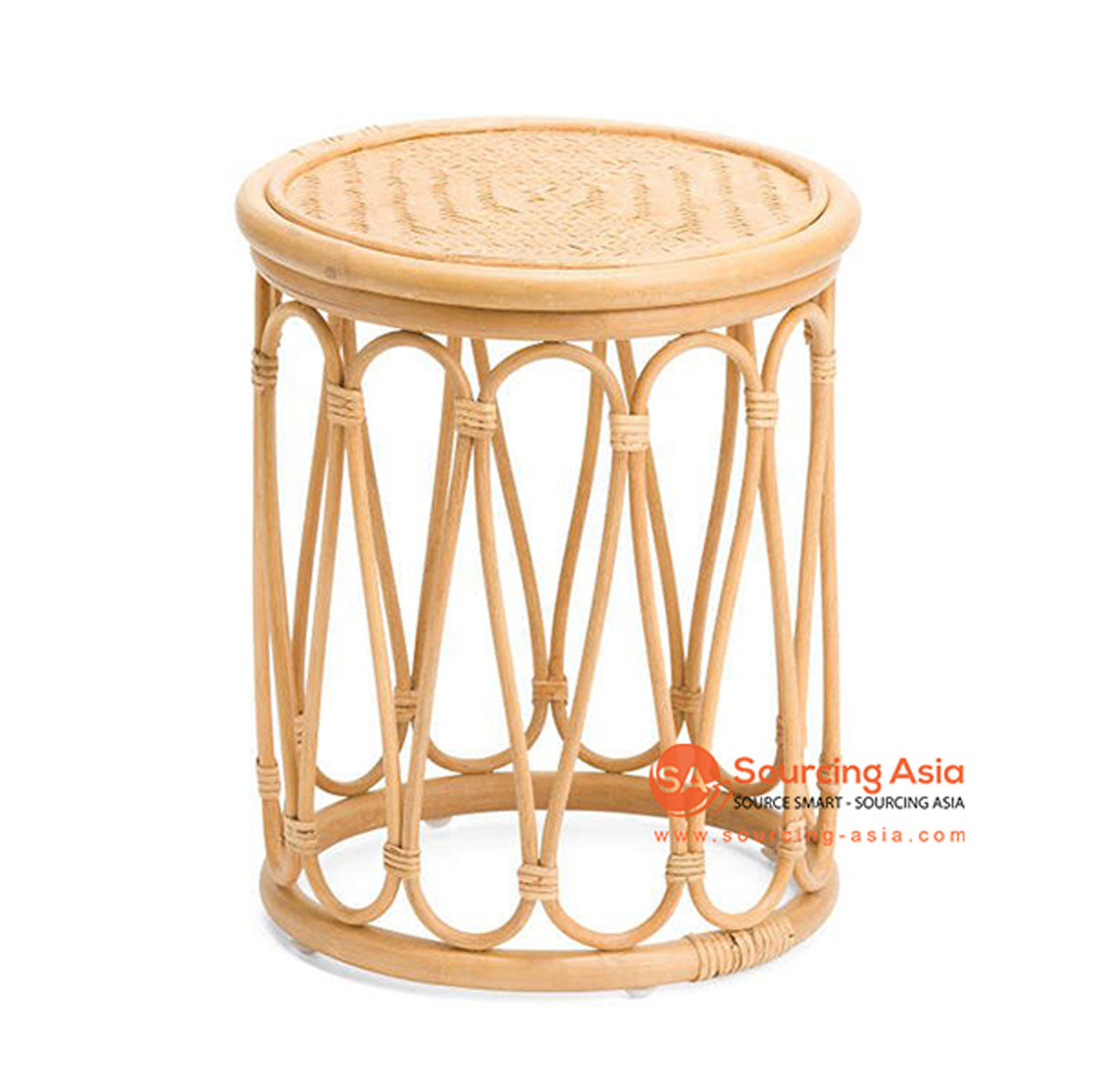 SHL162 NATURAL RATTAN DECORATIVE TABLE WITH ROUND TOP