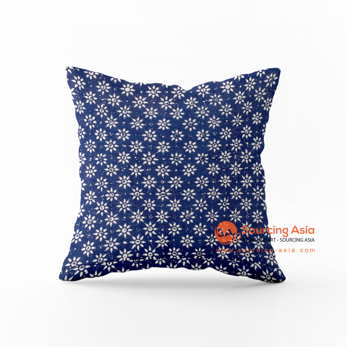 SHL165-16 COTTON BATIK STAMP SQUARE CUSHION (PRICE WITHOUT INNER)