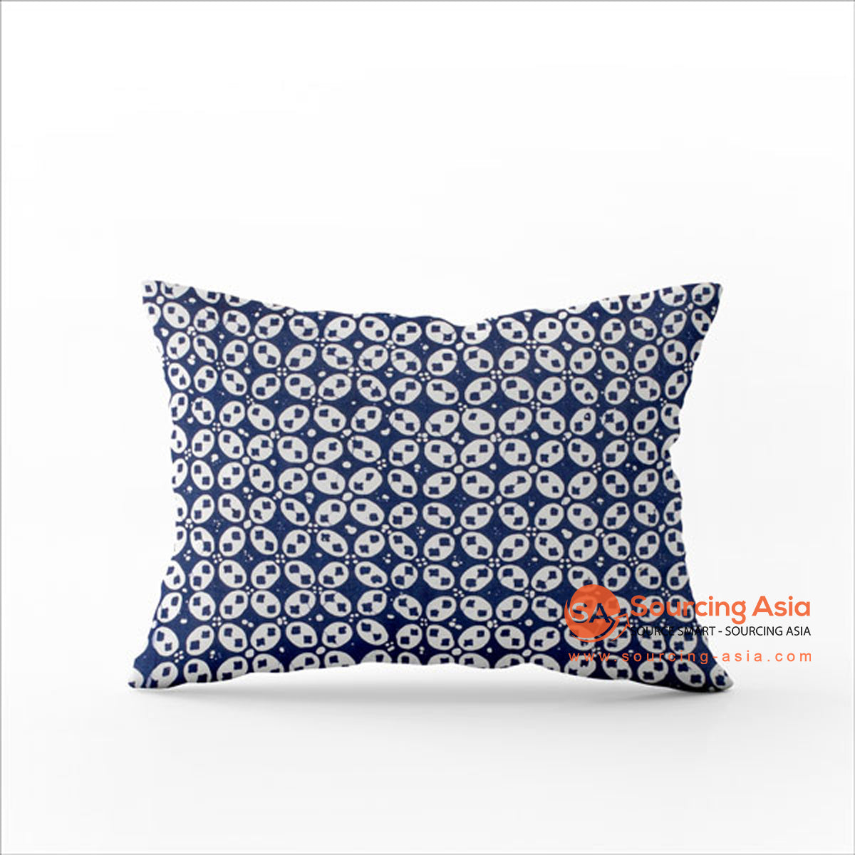 SHL165-19 COTTON BATIK STAMP RECTANGULAR CUSHION (PRICE WITHOUT INNER)