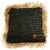 SHL167 NATURAL AND BLACK RAFFIA CUSHION (PRICE WITHOUT INNER)