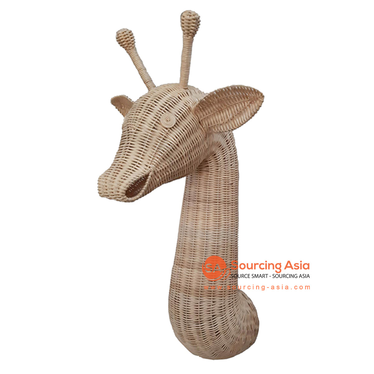 SHL170-1 NATURAL RATTAN GIRAFFE WALL DECORATION