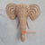 SHL170 NATURAL RATTAN ELEPHANT HEAD WALL DECORATION