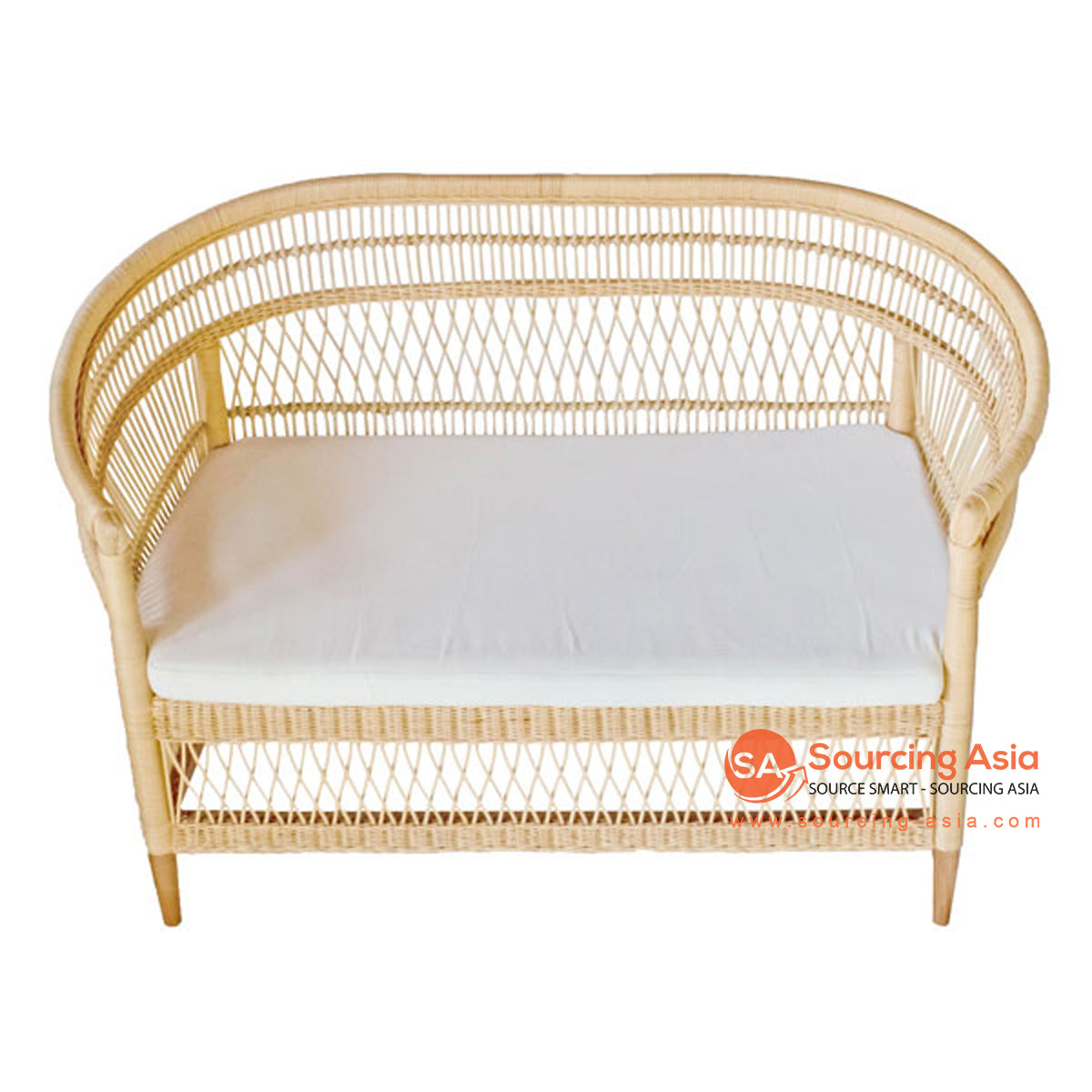 SHL176-2 NATURAL RATTAN TWO SEATS OCCASIONAL CHAIR (PRICE WITHOUT CUSHION)