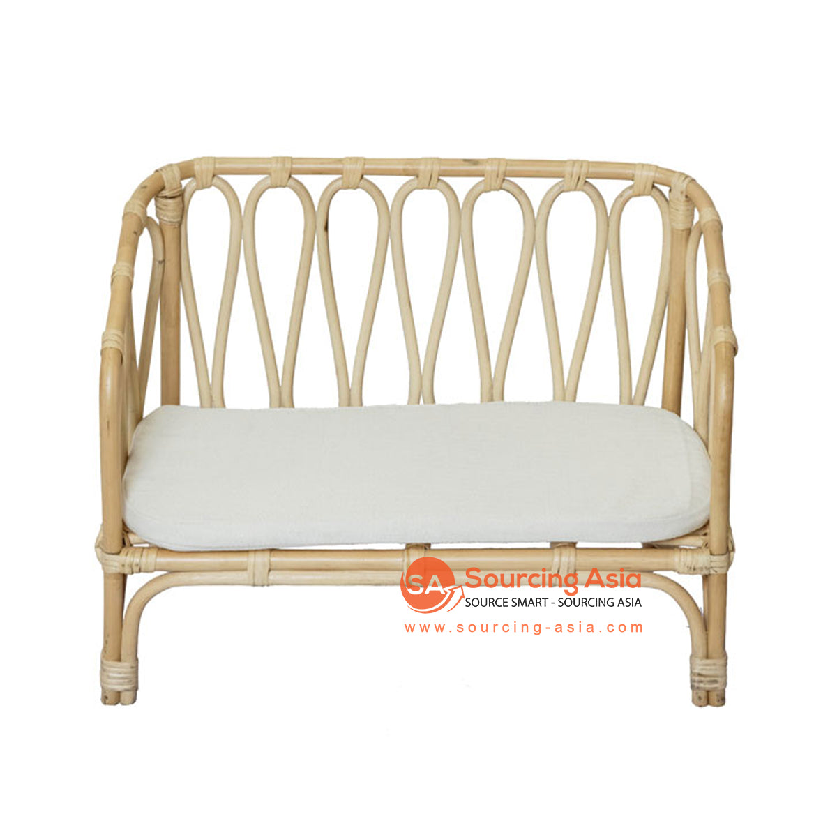 SHL196-3 NATURAL RATTAN DOLL COUCH