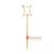 SHL196-8 NATURAL RATTAN FAIRY WAND WITH STAR DECORATION