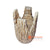 SHL207-2 NATURAL PALM WOOD VINTAGE VASE