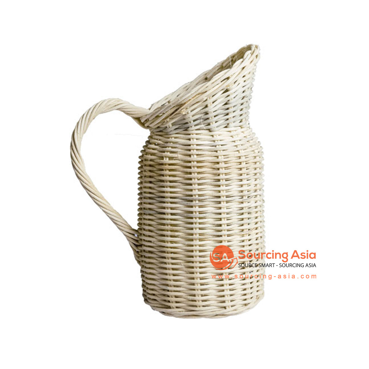 SHL207 NATURAL WOVEN RATTAN VINTAGE VASE