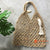 SHL210 NATURAL AGEL TOTE BAG WITH WOODEN BEADS DECORATION