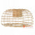 SHL394 NATURAL RATTAN LIGHTSHADE WITH IRON FRAME