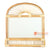 SHL421 WHITE BOARD TOYS WITH NATURAL RATTAN FRAME