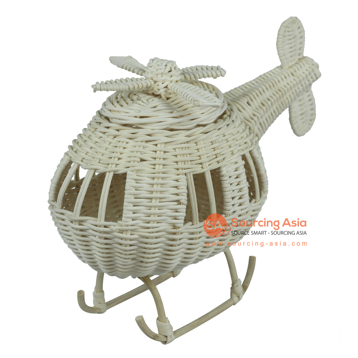 SHL423 NATURAL RATTAN HELICOPTER TOY