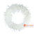 SHL486 WHITE FEATHER ROUND WREATH DECORATION