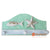 SKB015GR GREEN AND LIGHT WHITE WASH WOODEN HANGER WITH THREE HOOKS AND FISH AND STARFISH ORNAMENT