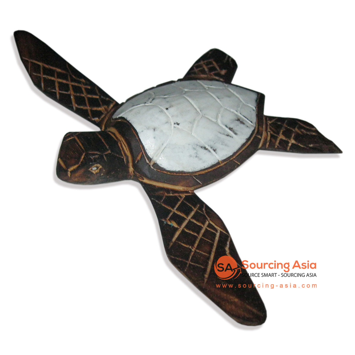 SKB021NW WOODEN TURTLE DECORATION
