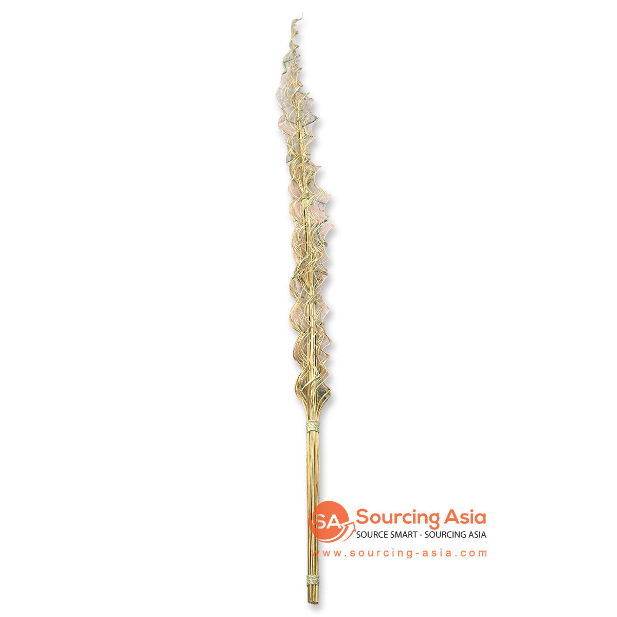 SOP005-1NA NATURAL CURLY STICK WITH BAMBOO DECORATION