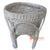 SOP019 WHITE WASH BAMBOO BASKET WITH LEGS
