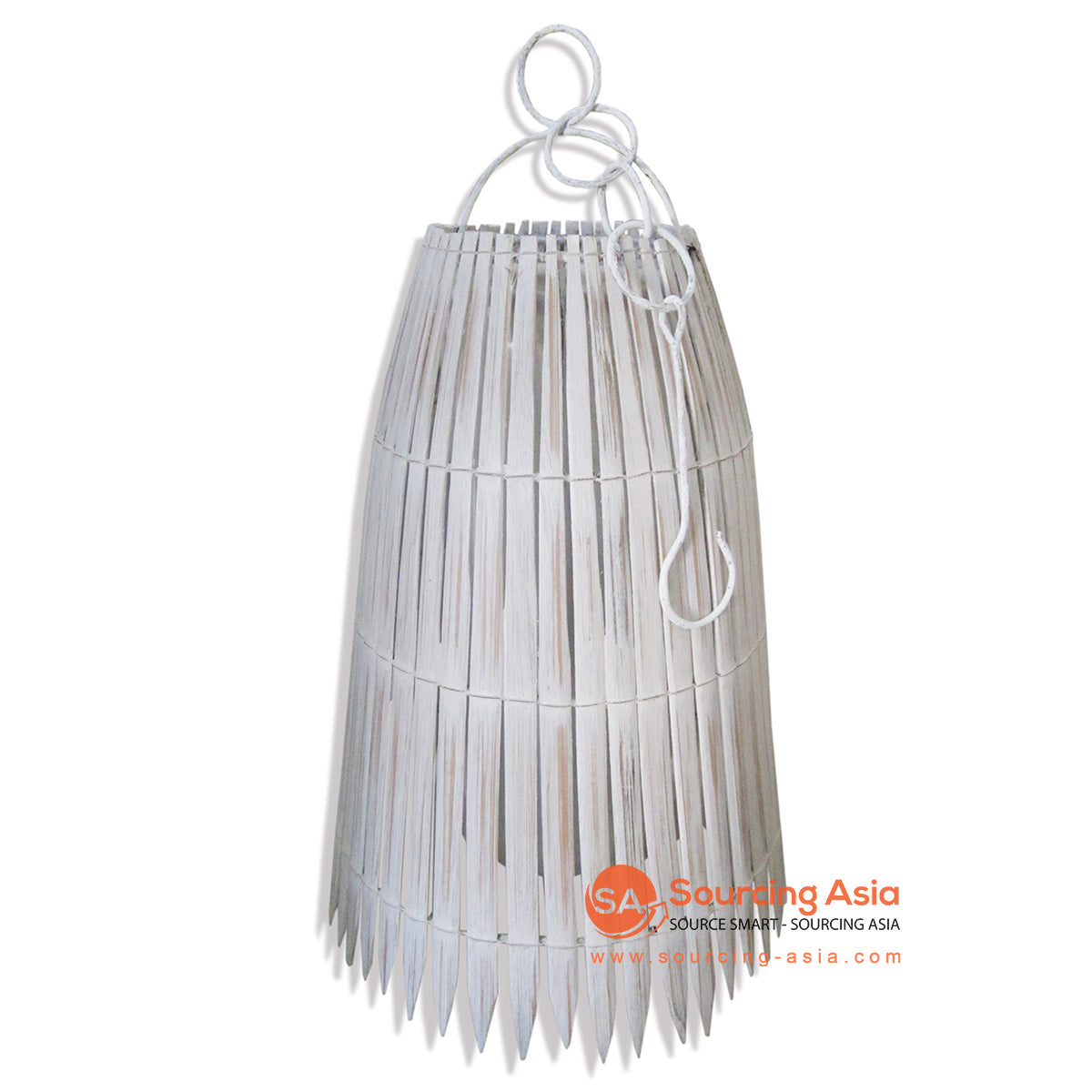 SOP030 WHITE BAMBOO WOOD PENDANT LAMP