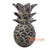 SUMAR072-30L BROWN WASH AND NATURAL WOODEN PINEAPPLE DECORATION