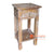 THE080-1 BROWN WASH WOODEN SIDE TABLE WITH DRAWER