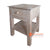 THE080-2 BROWN WASH WOODEN SIDE TABLE WITH DRAWER