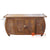 TR00174 NATURAL RECYCLED TEAK WOOD TWO DOORS ROUNDED ENDS BUFFET WITH CARVING