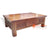 TRG090 NATURAL RECYCLED TEAK WOOD CARVED COFFEE TABLE