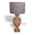 YNF001 NATURAL WOODEN URN LAMP WITH LAMP SHADE